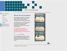 Tablet Screenshot of braun-sammlung.de